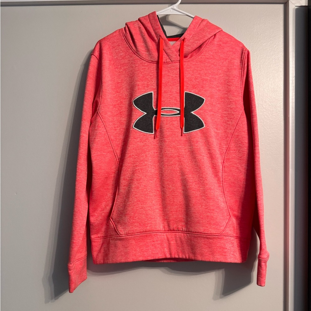 Under Armour Women's Coral/Pink Hooded Sweatshirt